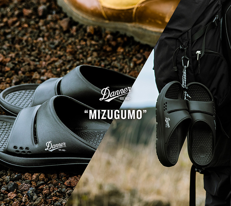 国内配送 DANNER MIZUGUMO FLIP BLACK MIZUGUMO | Danner | ダナー オフィシャルサイト