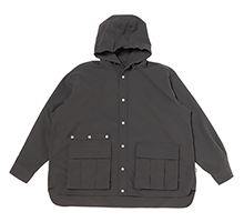WRAPTOP HOODED PARKA CHARCOAL