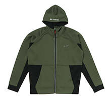 W FACE HOODIE JKT OLIVE