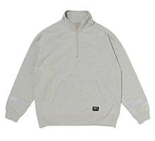 Reflective Half Zip Sweat GRAY