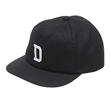 D-Logo Twill Wide Brim Cap BLACK