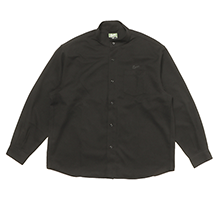 BrushFinish BandCollar LShirt BLACK