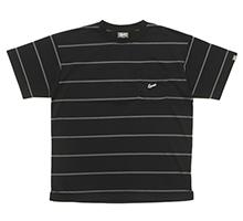 M JQD Border Pique S TEE BLACK M JQD Border Pique S TEE BLACK