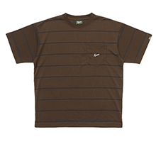 M JQD Border Pique S TEE BROWN M JQD Border Pique S TEE BROWN