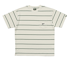 M JQD Border Pique S TEE IVORY M JQD Border Pique S TEE IVORY