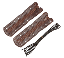 8HOLE BOOT ZIPPER PARTS BROWN