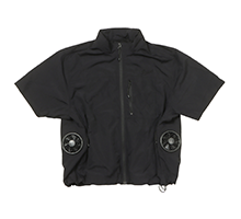 air con SHORT SLEEVE BLACK