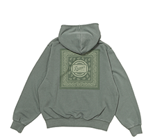 BANDANA LOGO ZIP PARKA GREEN