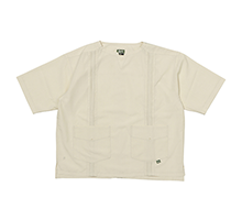 H/S Cuban KeyNeck Pull Shirt OFF WHITE
