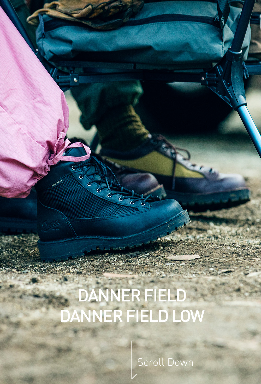 ゴアテックスDANNER FIELD LOW  GORE-TEX　D121008 ブラック